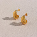 Croissant Hoop Earrings - Demifine 18KT Gold Plated