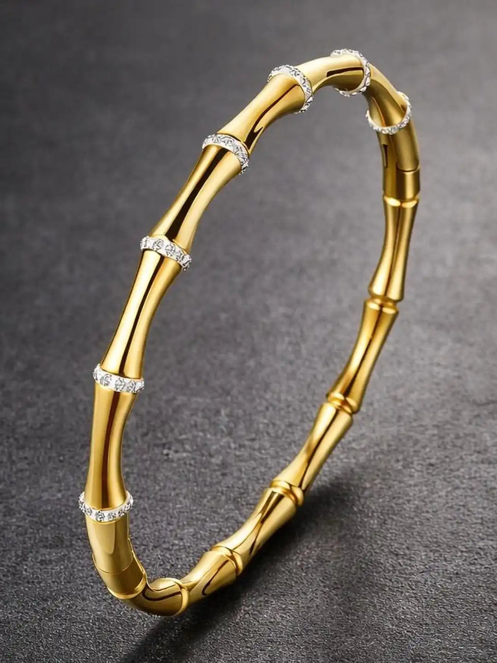 Bamboo Baby Cuff Bracelet -18KT Gold Plated