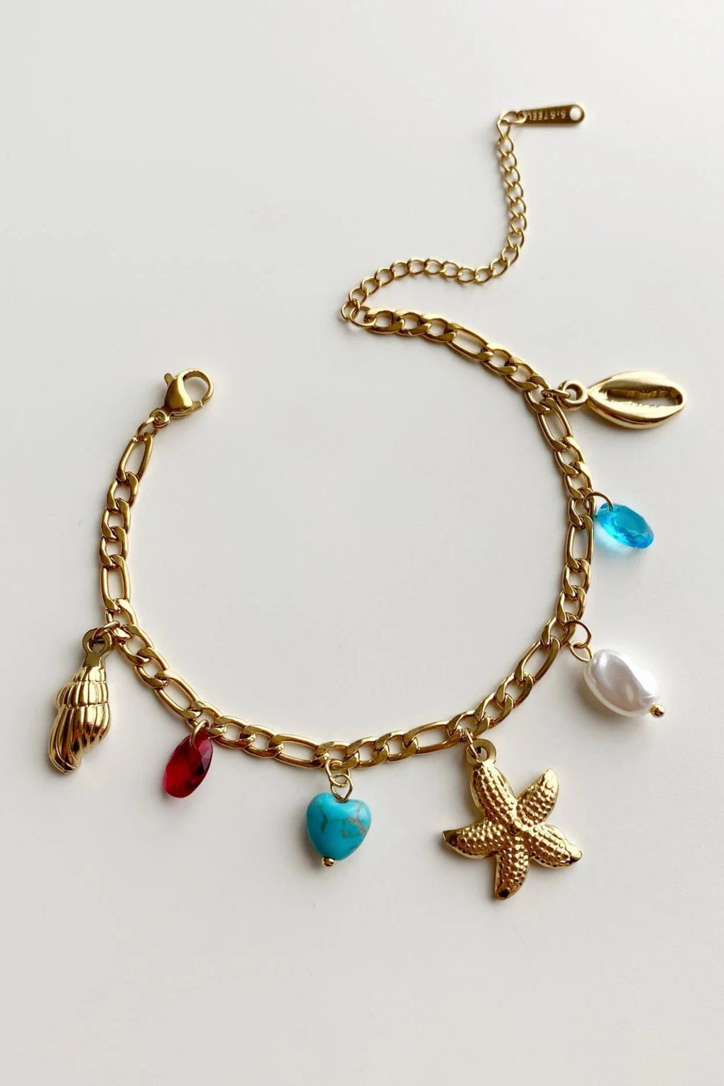 Whispers of the Sea Starfish Shell Bracelet - Demifine 18KT Gold Plated