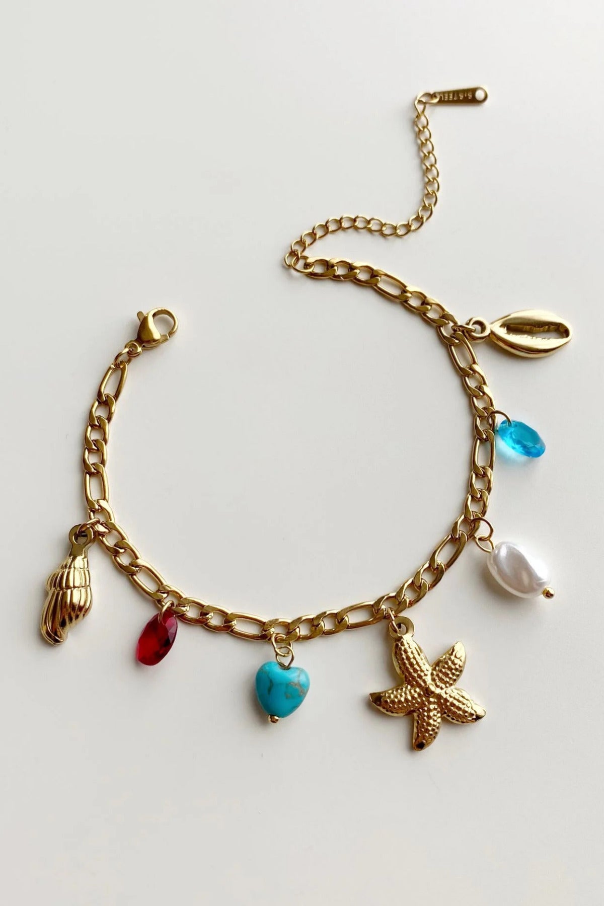 Whispers of the Sea Starfish Shell Bracelet - Demifine 18KT Gold Plated