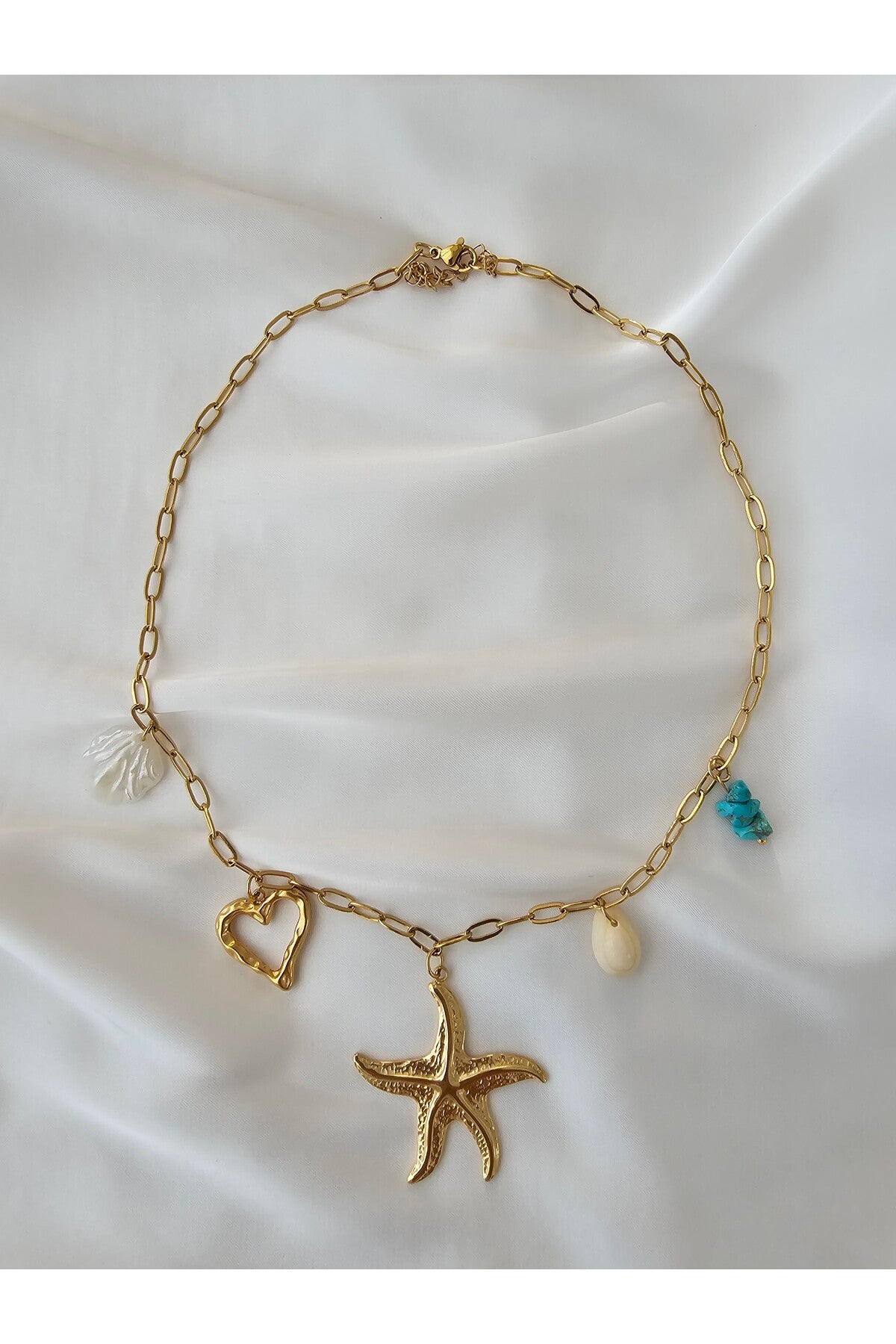Heart of Ocean Pendant - 18KT Gold Plated
