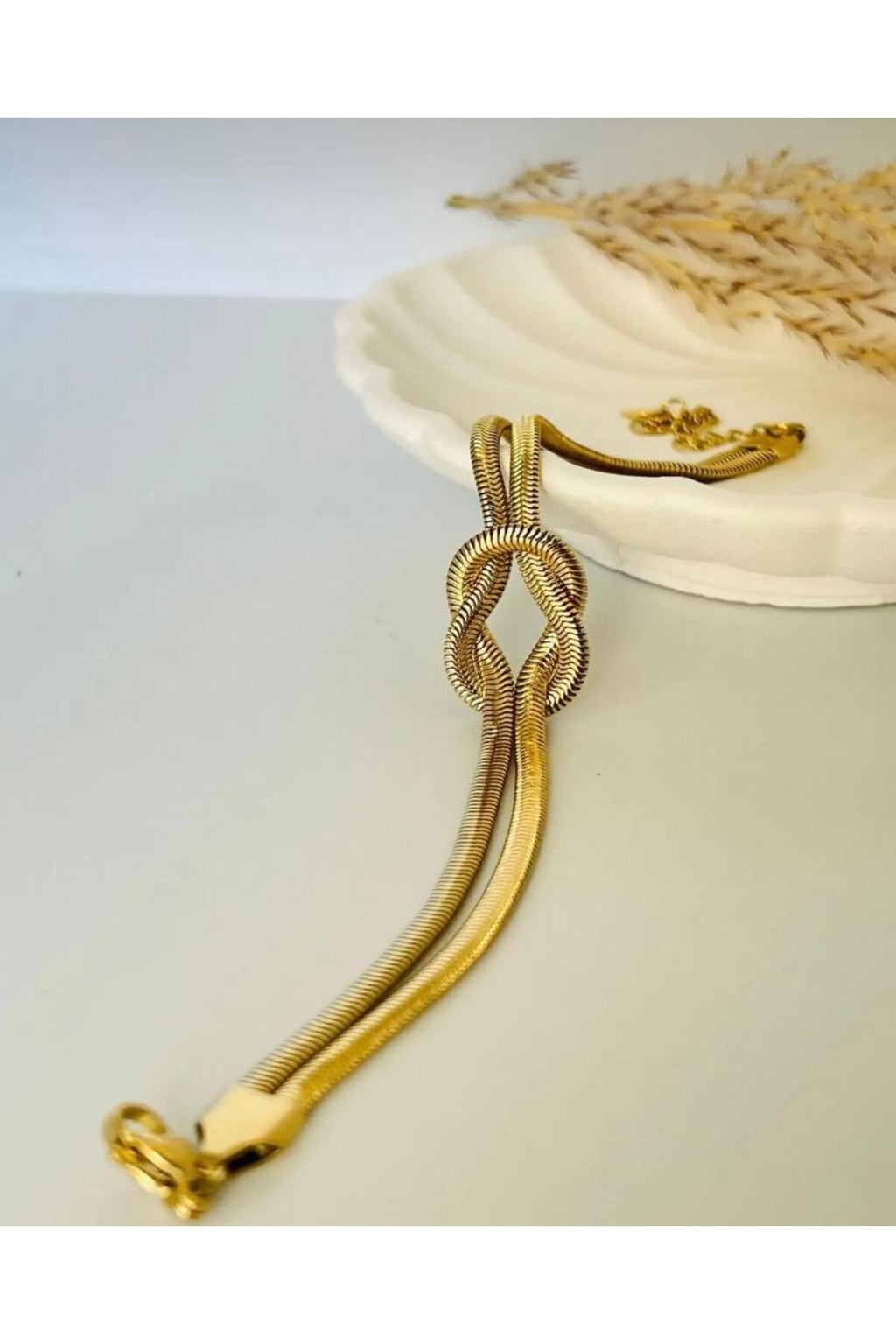 Tied to You Snake Chain Bracelet - Demifine 18KT Gold Plated