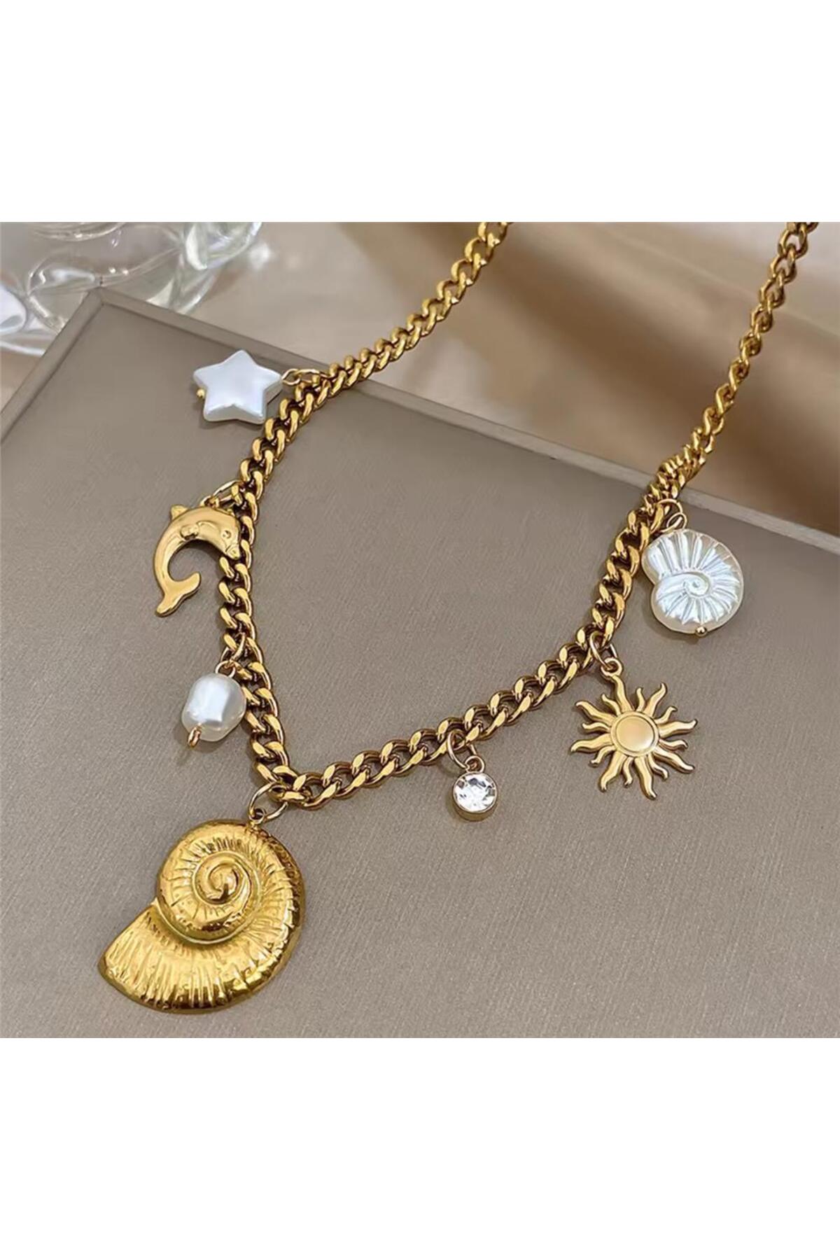 Beach Day Picnic Charm Pendant -18KT Gold Plated
