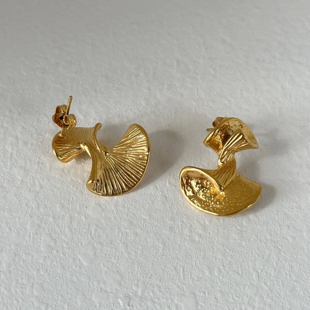 Twisted Stud Earring - Demifine 18KT Gold Plated
