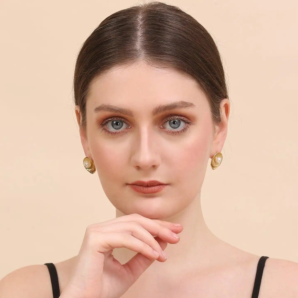 Twisted Stud Earring - Demifine 18KT Gold Plated