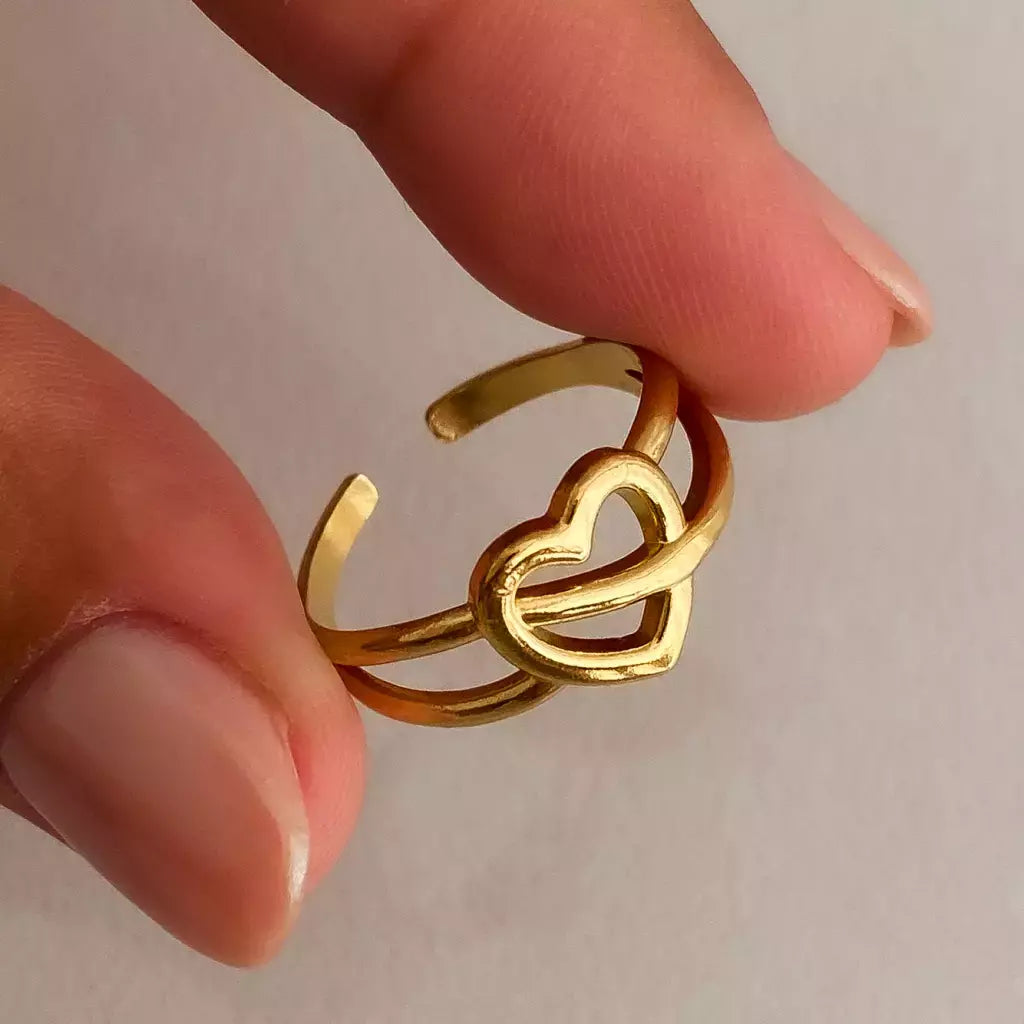 Amor Ring-18KT Gold Plated