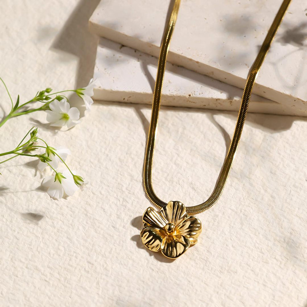 Floral Dreams Pendant -Demifine 18KT Gold Plated