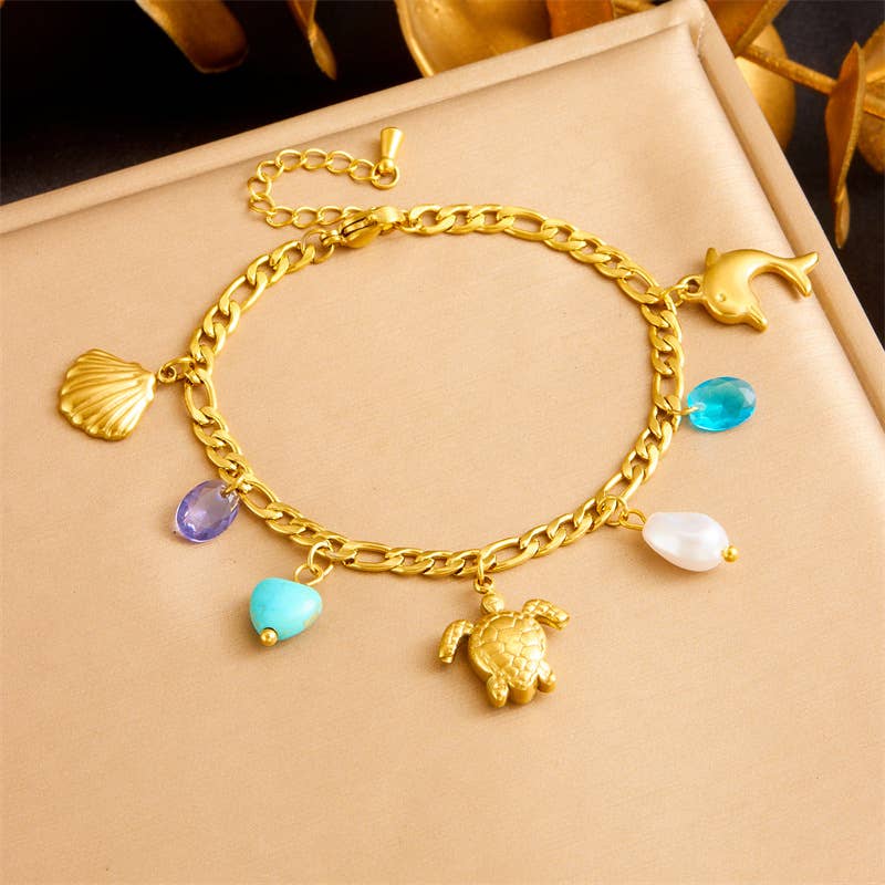 The Coastal Keepsake Bracelet -18KT Gold Plated