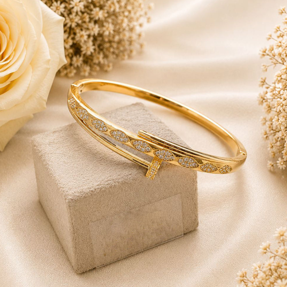 Celeste Nail Cuff Bracelet -18KT Gold Plated