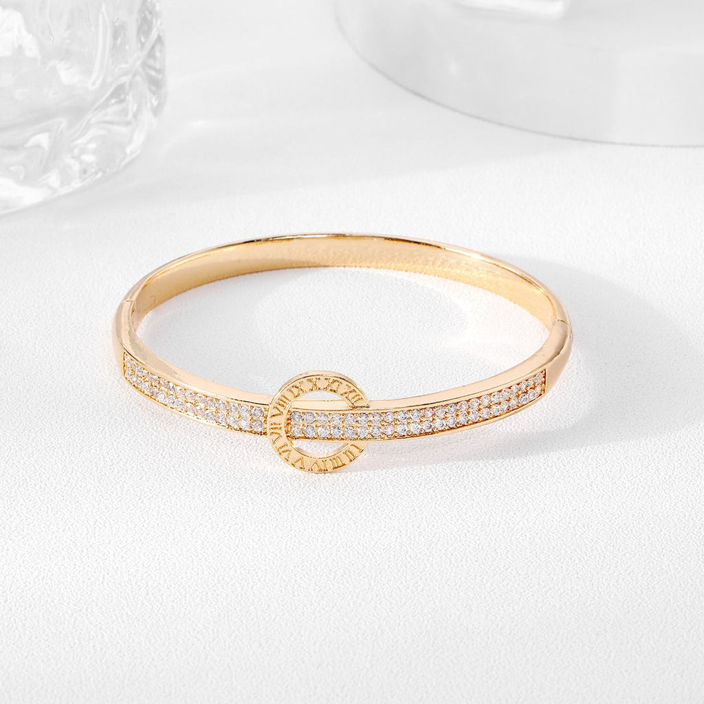 Croissant Stud Earrings -18KT Gold Plated