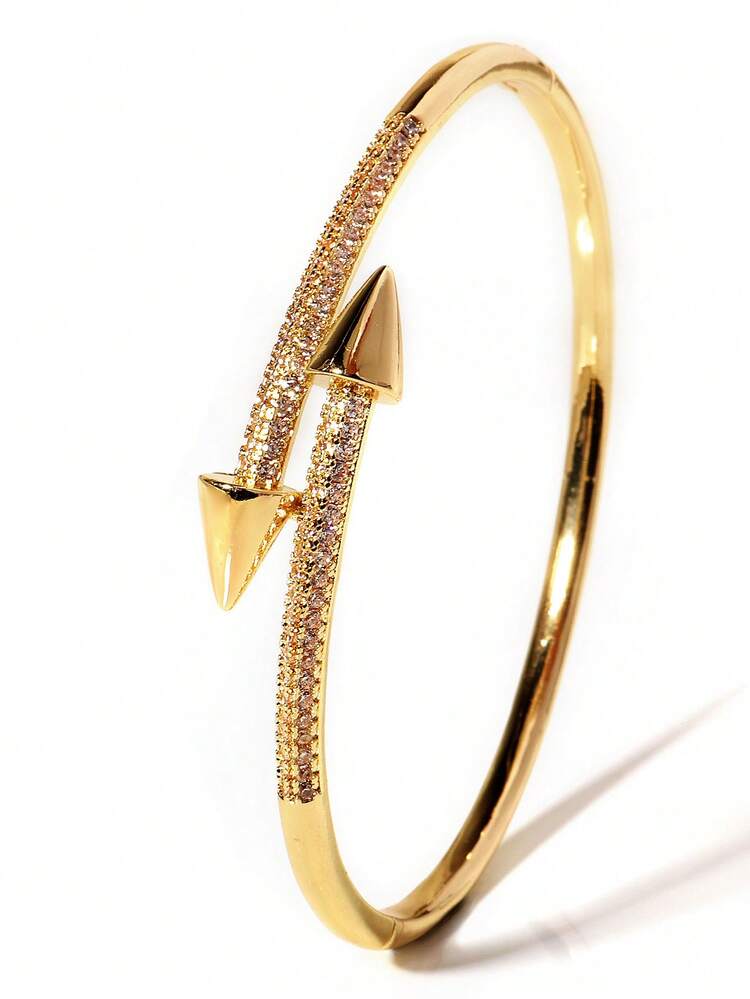Elegante Nail Cuff Bracelet -18KT Gold Plated
