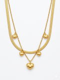 Heart to Heart Anklet - 18KT Gold Plated