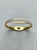 Lumina Dual Bar Cuff Bracelet -18KT Gold Plated