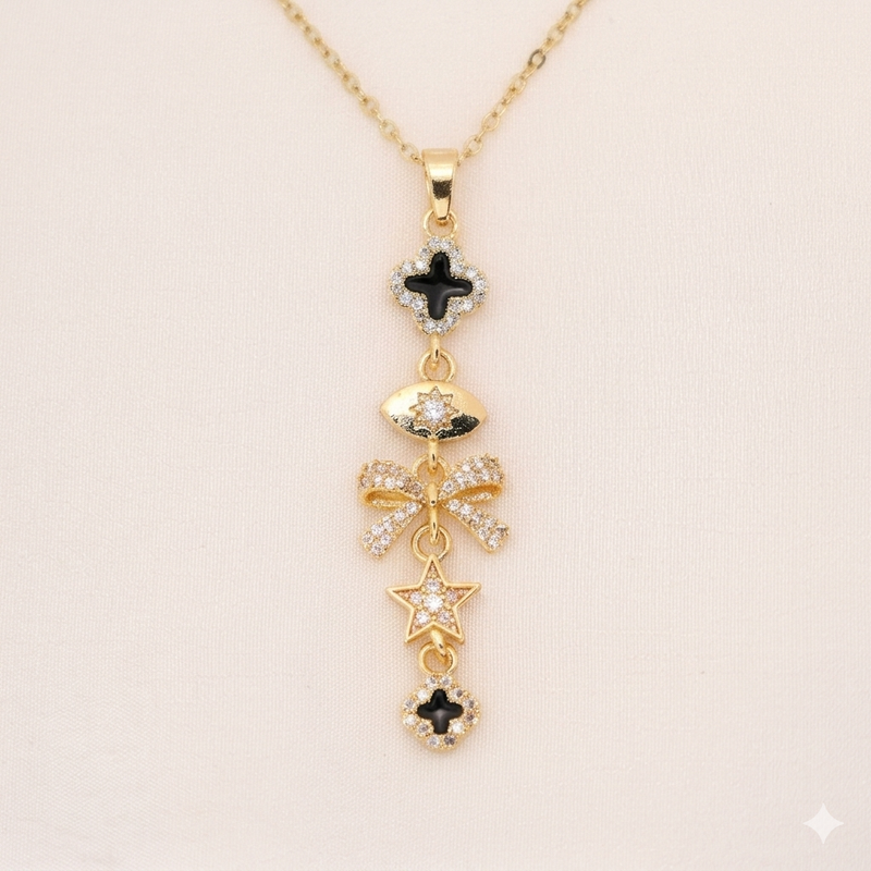 The Astral Charm Cascade - 18KT Gold Plated