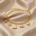 The Sol & Heart Bracelet -18KT Gold Plated