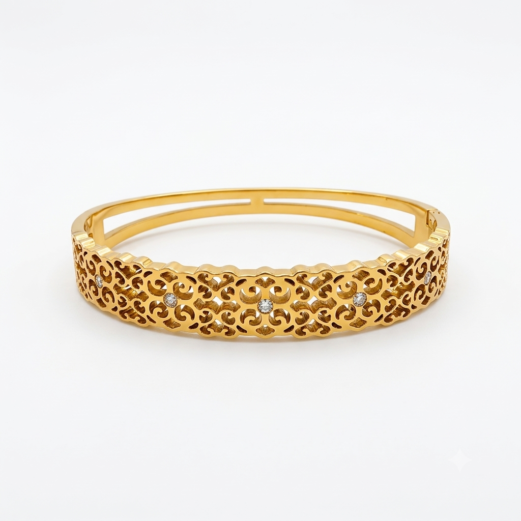 Theia Heritage Cuff Bracelet- 18KT Gold Plated