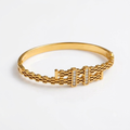 The Chrono Cuff Baby Bracelet -18KT Gold Plated