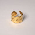 Leaf Band Ring - Demifine 18KT Gold Plated
