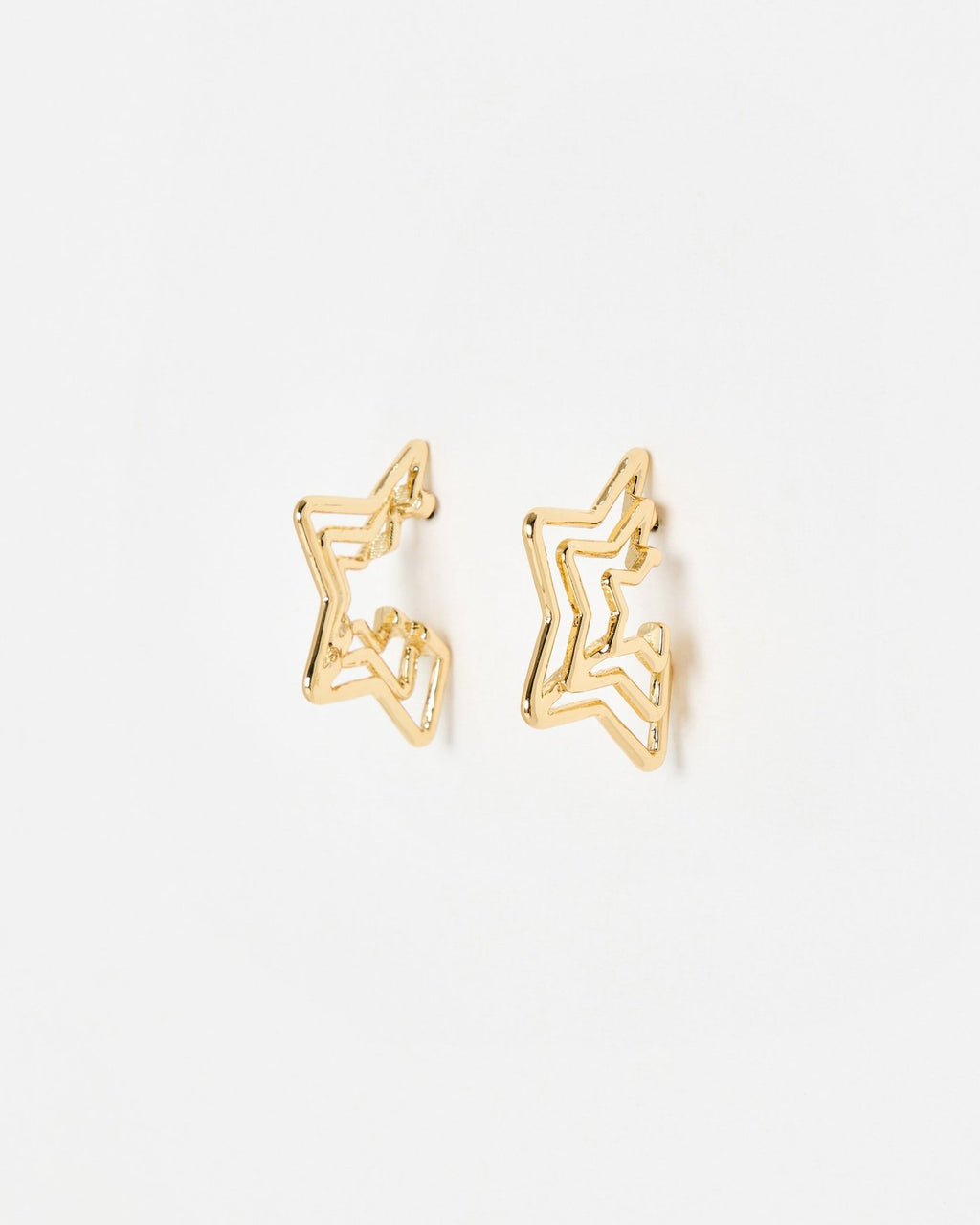 Rockstar Stud Earrings - 18KT Gold Plated