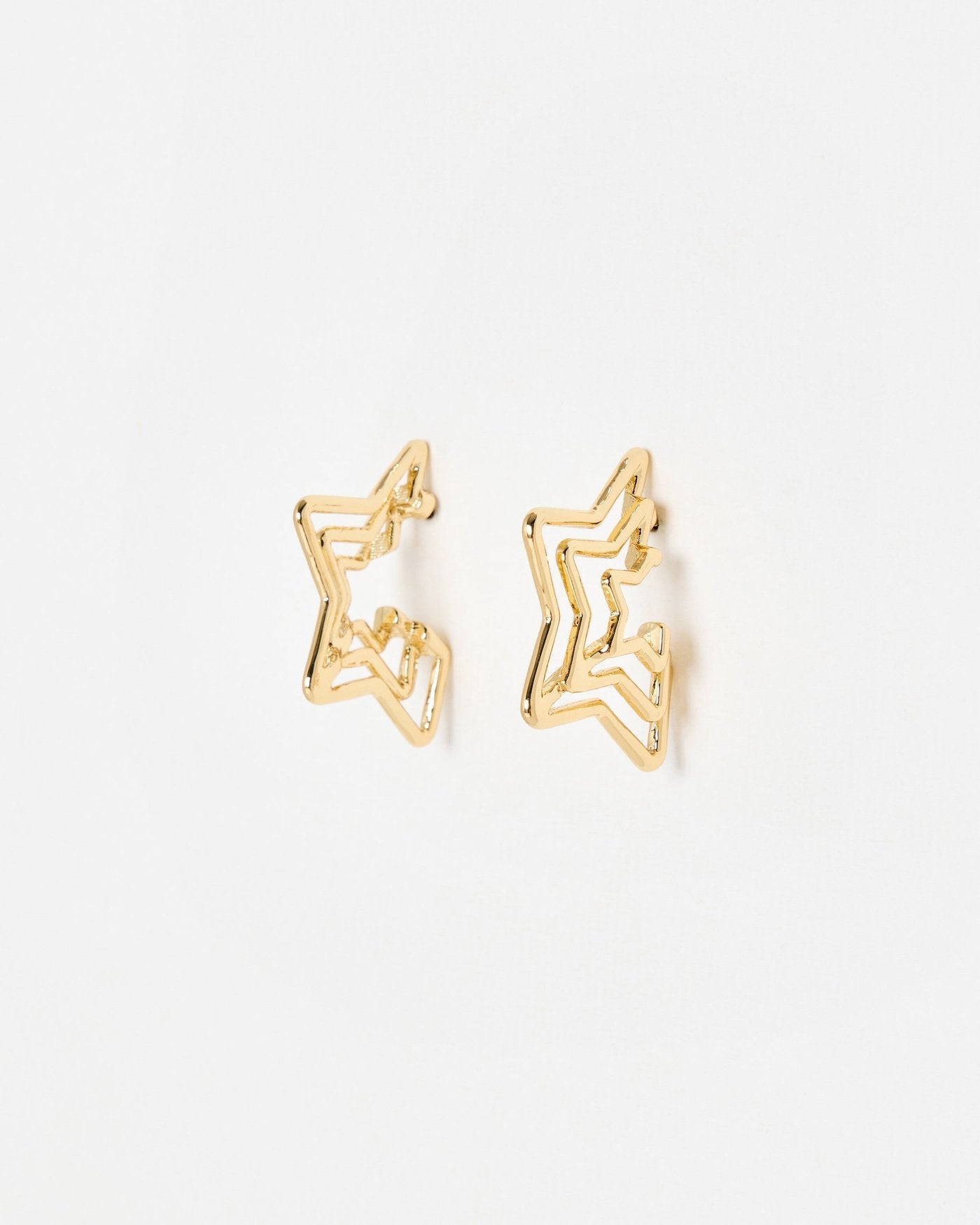 Rockstar Stud Earrings - 18KT Gold Plated