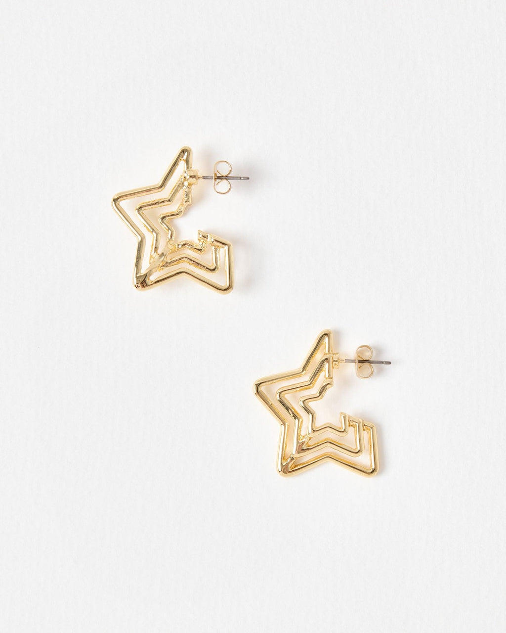 Rockstar Stud Earrings - 18KT Gold Plated