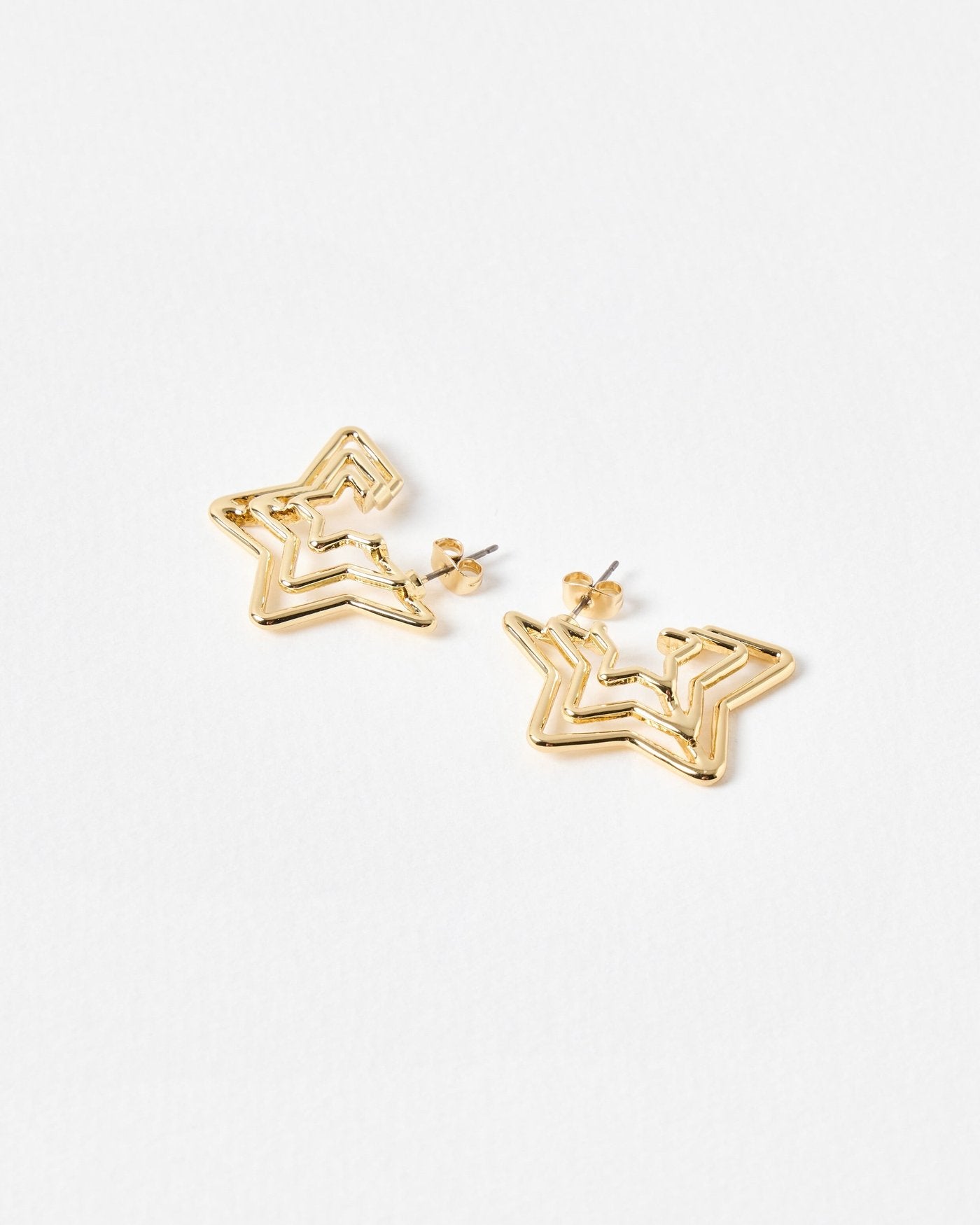 Rockstar Stud Earrings - 18KT Gold Plated