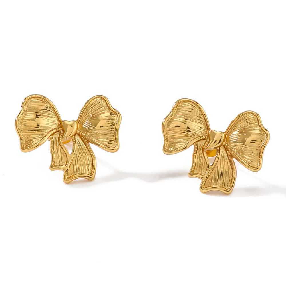 Pookie Bow Earring - Demifine 18KT Gold Plated