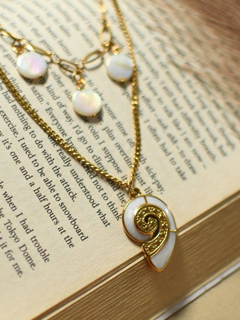 Riviera MOP Shell Layer Necklace - 18KT Gold Plated