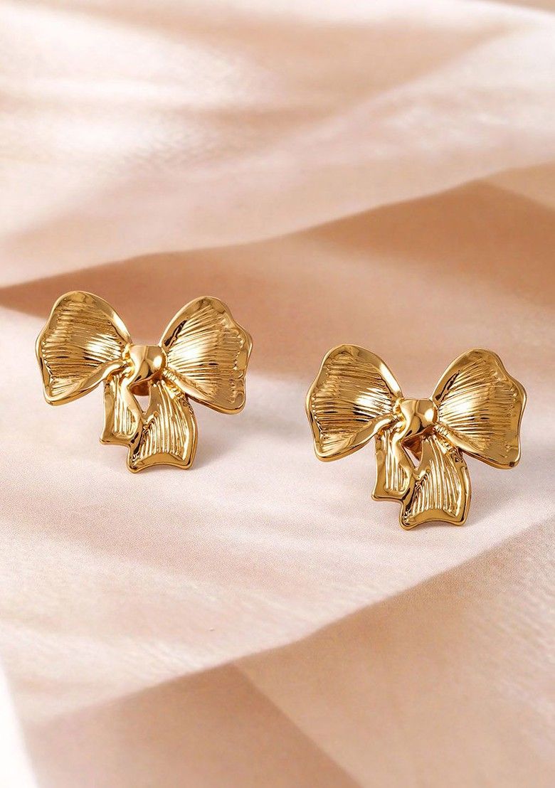 Pookie Bow Earring - Demifine 18KT Gold Plated