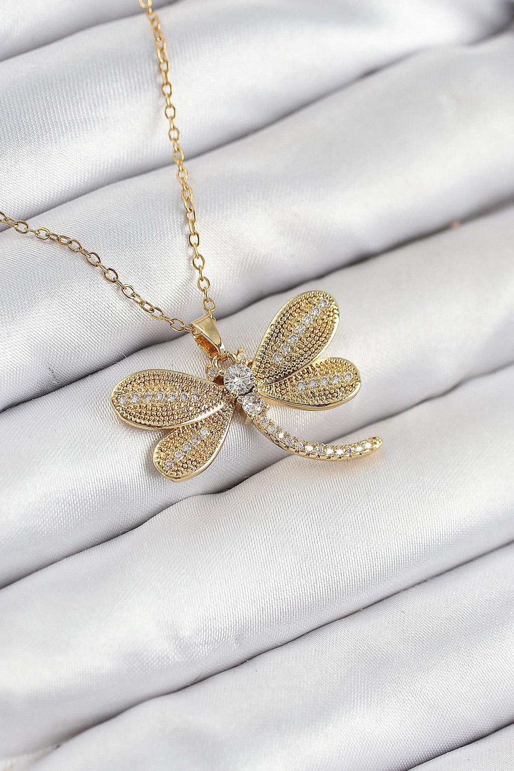 The Aurelia Dragonfly Pendant -18KT Gold Plated