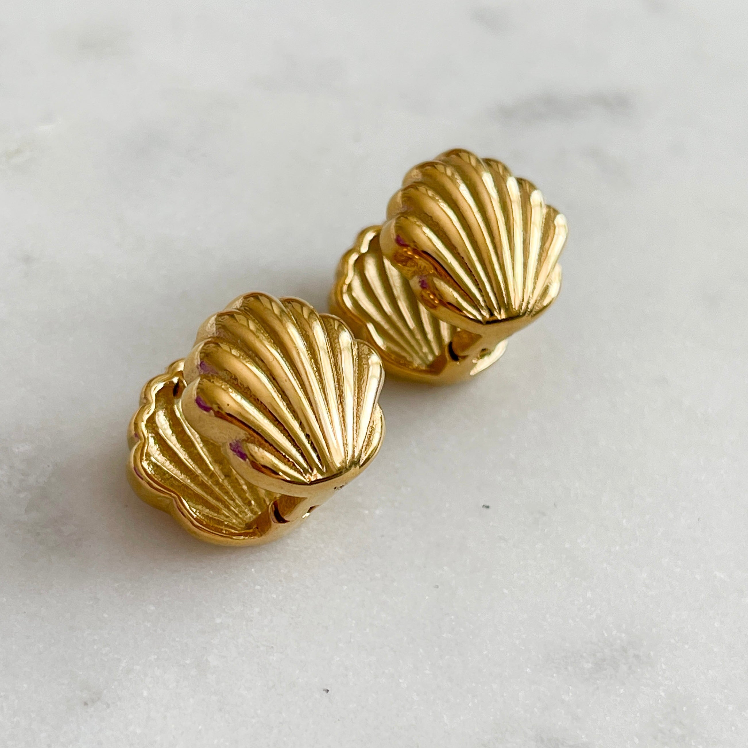 Ocean Baby Stud Earrings -18KT Gold Plated