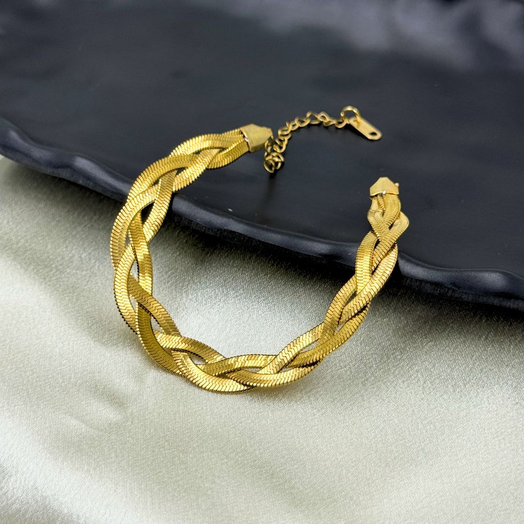 Multilayer Twisted Bracelet- Demifine 18KT Gold Plated