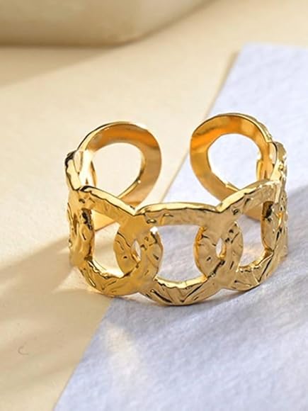 Bold Cuff Style Ring - Demifine 18KT Gold Plated