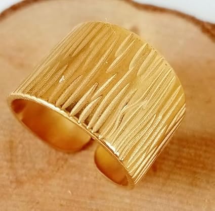 Aura Chain Stack Ring- Demifine 18KT Gold Plated