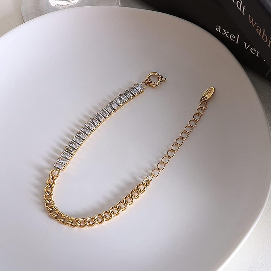 Linked to You Cubic Zirconia Tennis Bracelet - Demifine 18KT Gold Plated