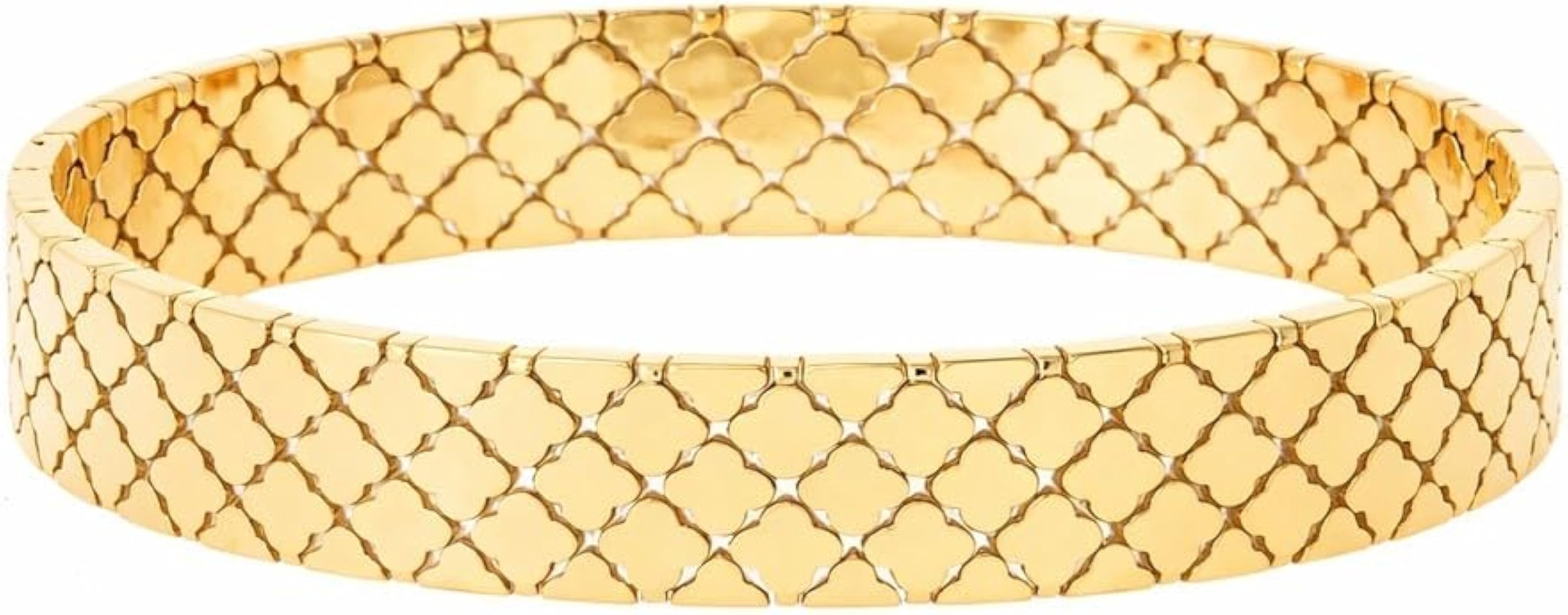 Moroccan Era Statement Cuff Bracelet - Demifine 18KT Gold Plated