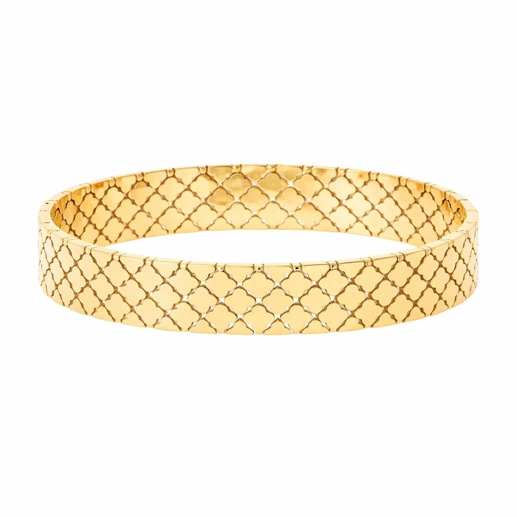 Moroccan Era Statement Cuff Bracelet - Demifine 18KT Gold Plated