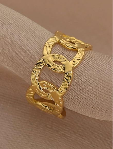Bold Cuff Style Ring - Demifine 18KT Gold Plated