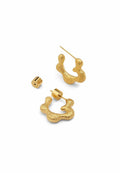 Sensational Rockstar Hoop Earrings -18KT Gold Plated