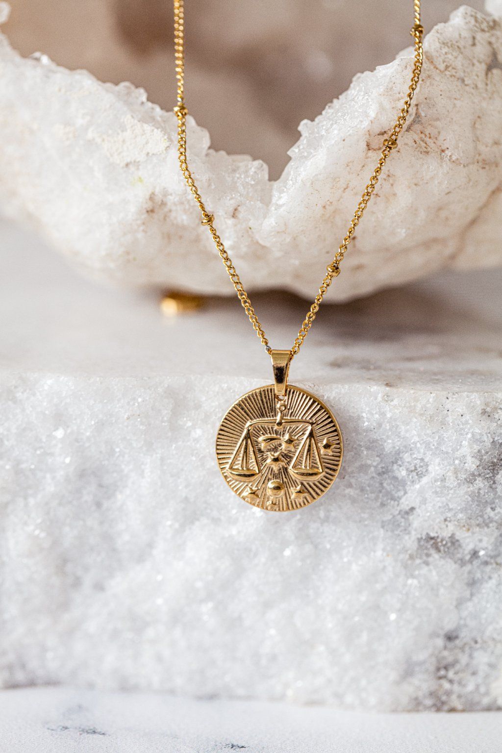 I am a Libra Zodiac ⚖️ Pendant -18KT Gold Plated
