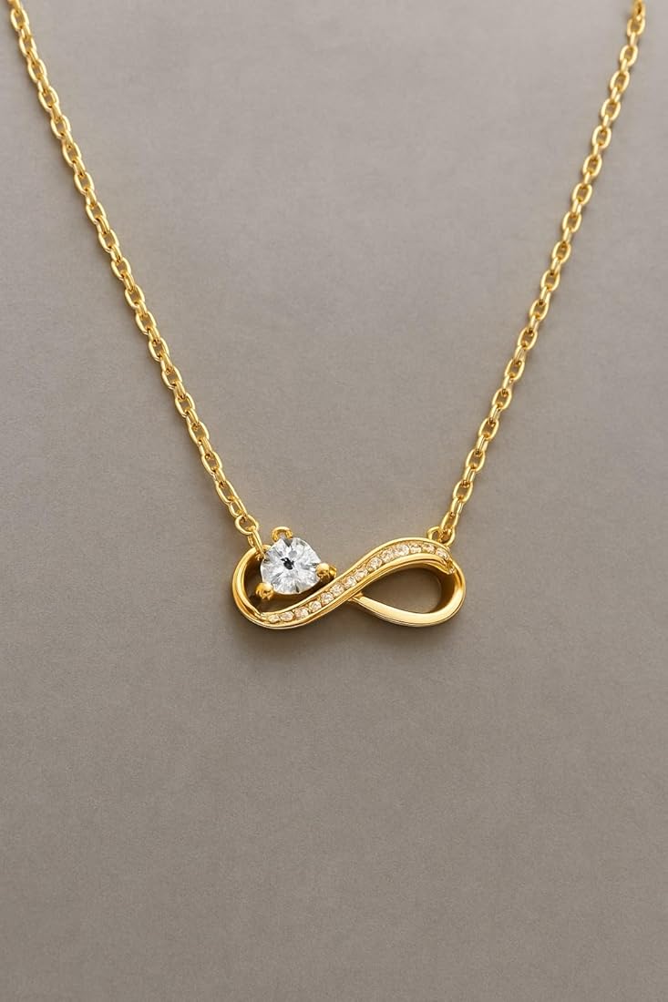 Till Infinity Love Pendant -18KT Gold Plated