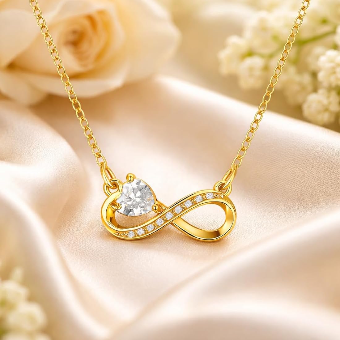 Till Infinity Love Pendant -18KT Gold Plated