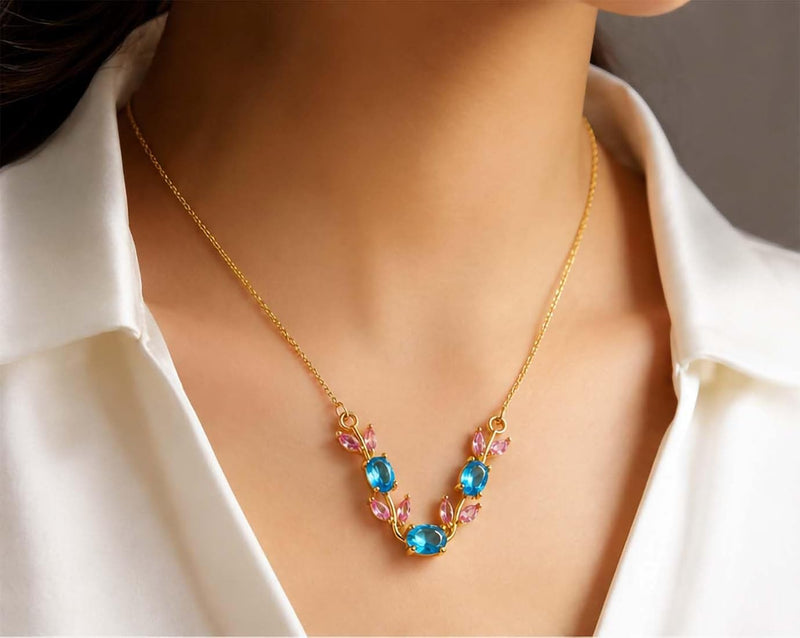 Tulip Garden Pendant -18KT Gold Plated