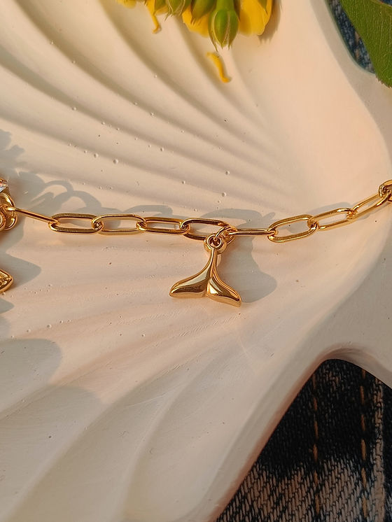 Starfish Charm Tennis Bracelet - Demifine 18KT Gold Plated
