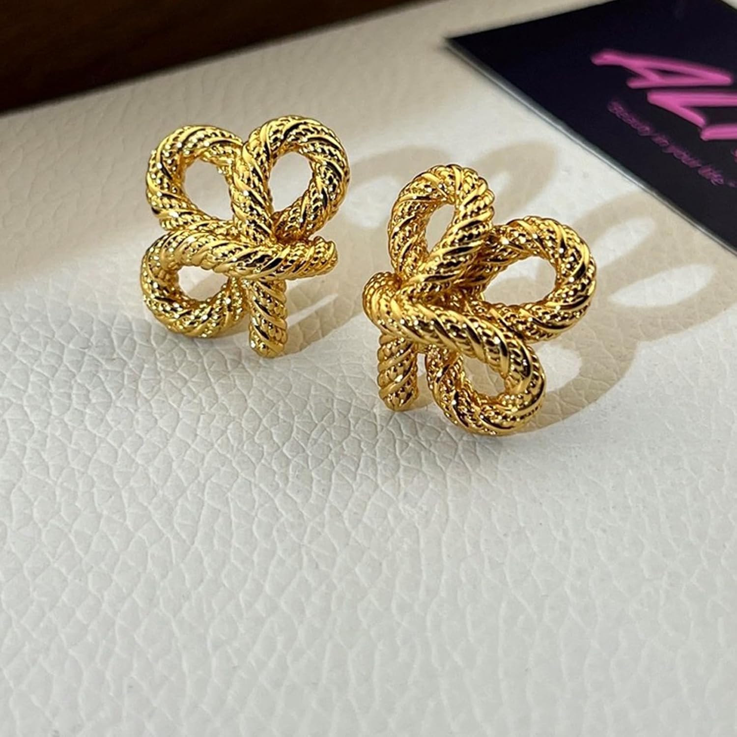 Infinity Rope Knotted Stud Earring - Demifine 18KT Gold Plated