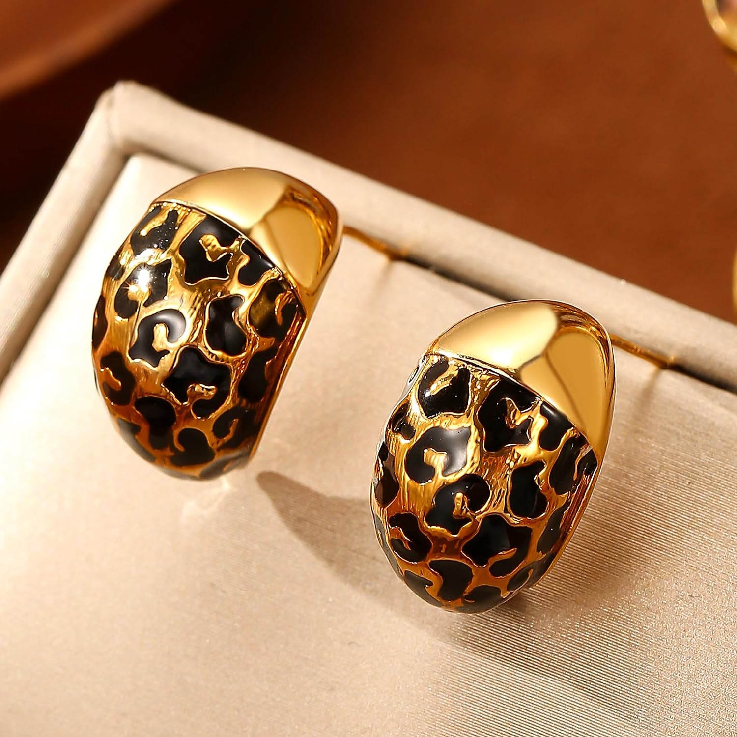 The Wildcat Stud Earrings -18KT Gold Plated