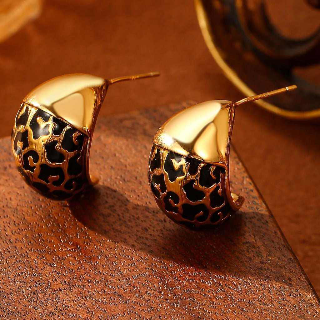 The Wildcat Stud Earrings -18KT Gold Plated
