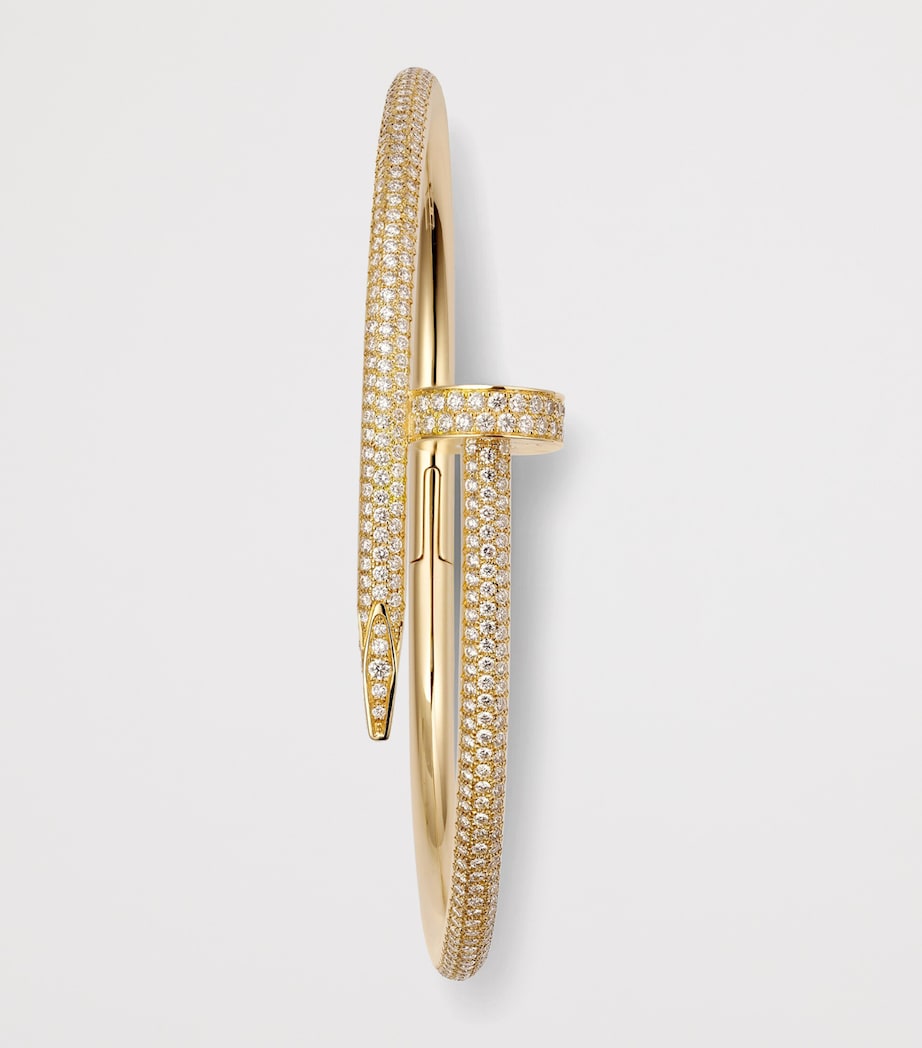 Zirconia Studded Nail Cuff Bracelet -18KT Gold Plated