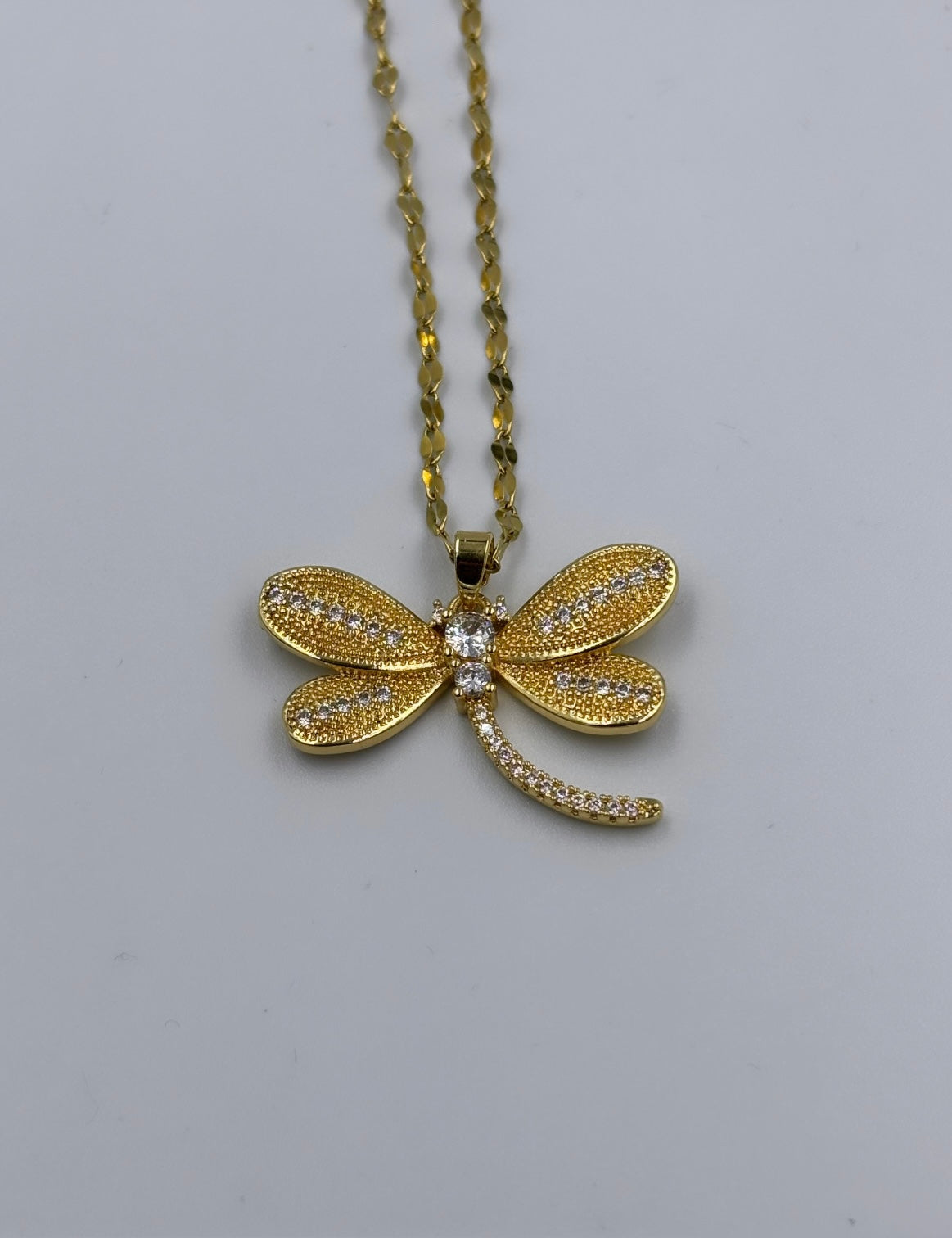 The Aurelia Dragonfly Pendant -18KT Gold Plated