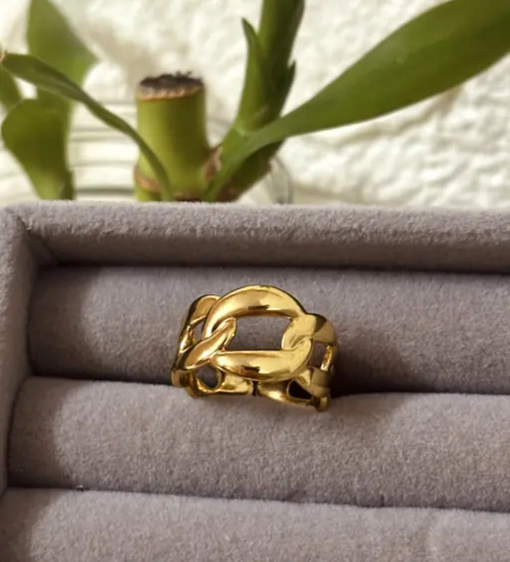 The Eternal Bond Statement Ring - Demifine 18KT Gold Plated